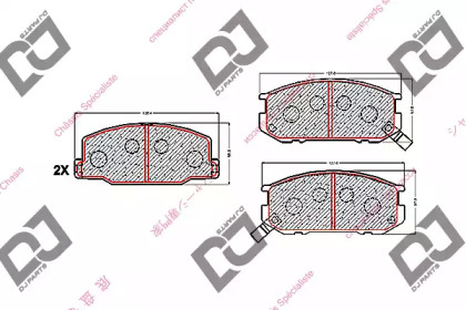 Комплект тормозных колодок DJ PARTS BP1564